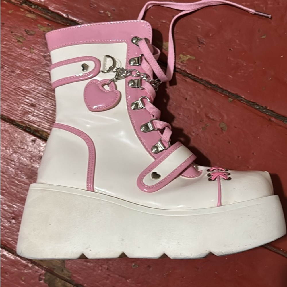 Wedge Platform Boots - image 3